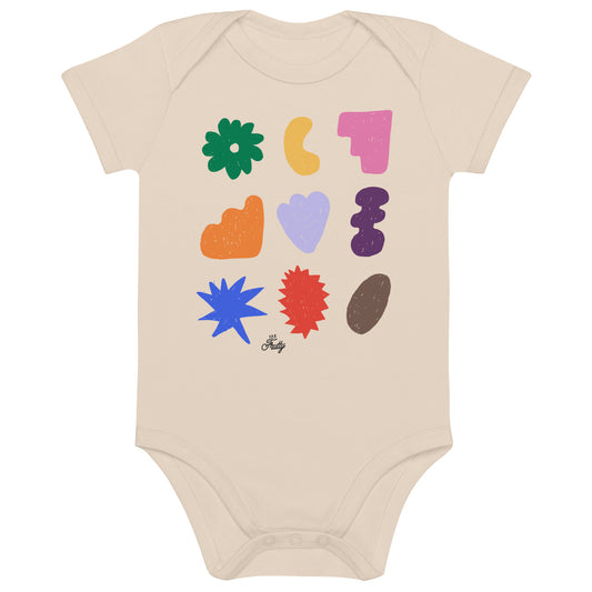 Wobbly Organic cotton baby bodysuit