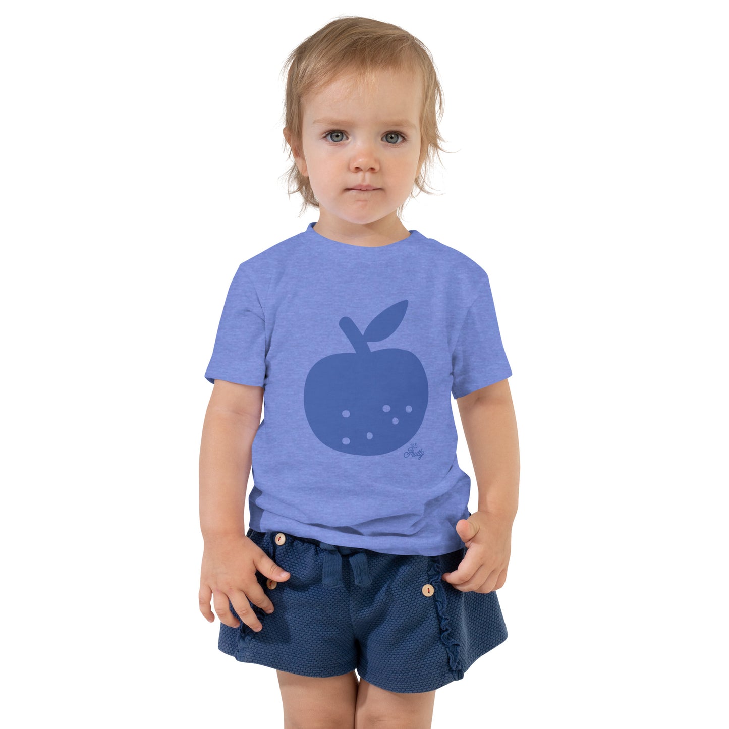 Toddler Short Sleeve Tee Apple Blue