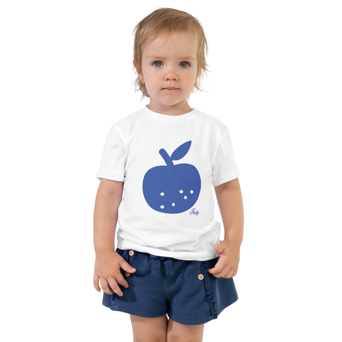 Toddler Short Sleeve Tee Apple Blue