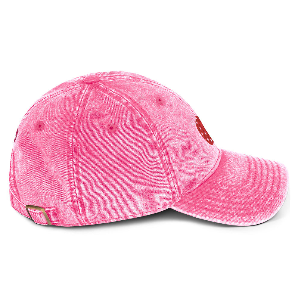 Vintage Cotton Twill Cap Strawberry