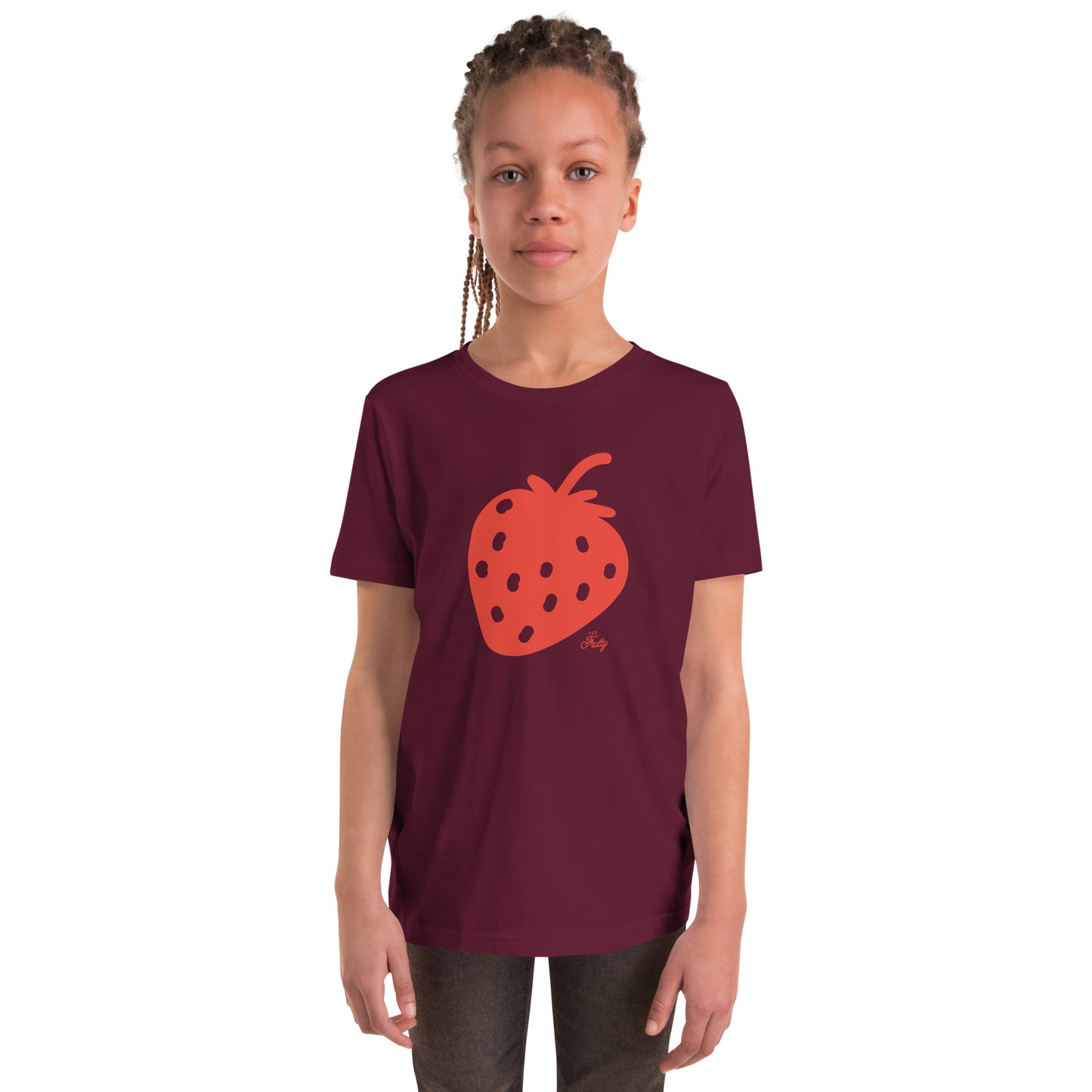 Youth Short Sleeve T-Shirt Strawberry Red